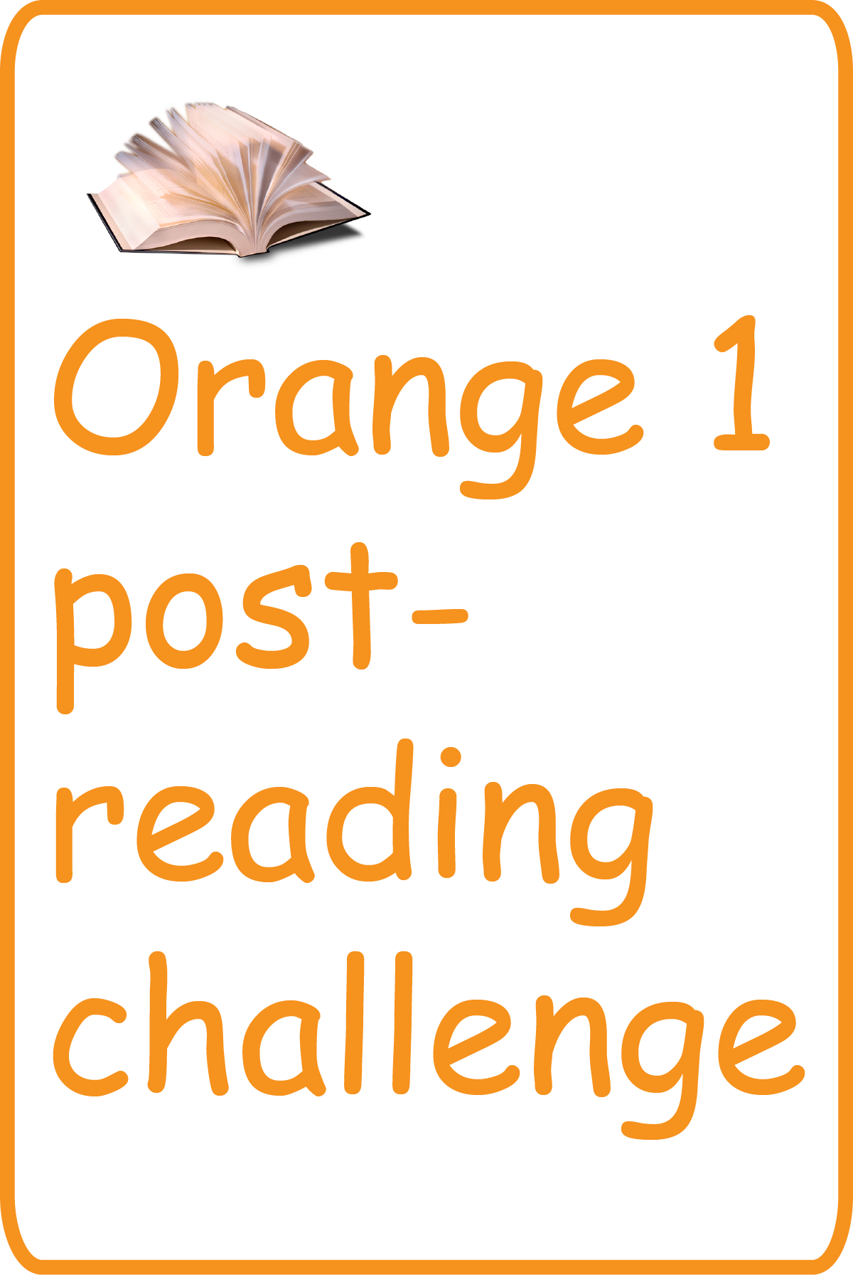 orange one post-reading challenge